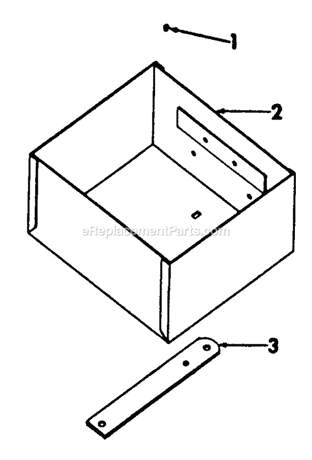Utility Box Diagram and Parts List for 169 2050048U Cub Cadet Lawn Tractor